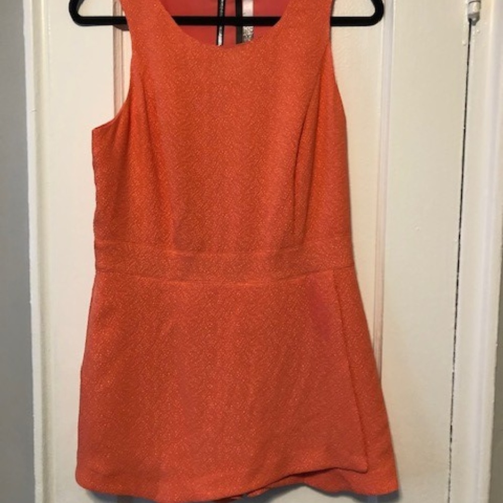 Kensie Orange Dressy Romper